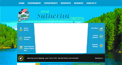 Desktop Screenshot of ci.sutherlin.or.us